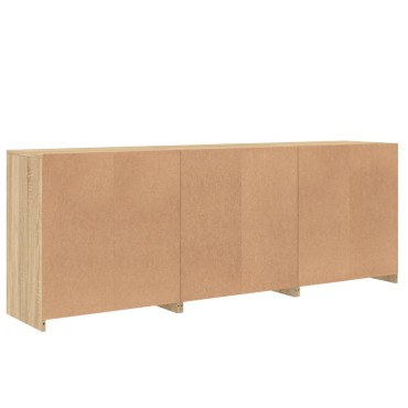 vidaXL Ντουλάπι με LED Sonoma Δρυς 181,5x37x67cm 1 τεμ.