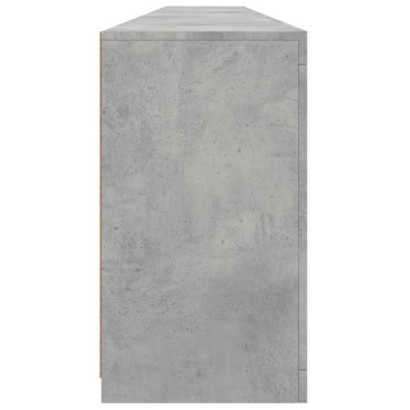 vidaXL Μπουφές με LED Γκρι Σκυροδέματος 283x37x67cm 1 τεμ.