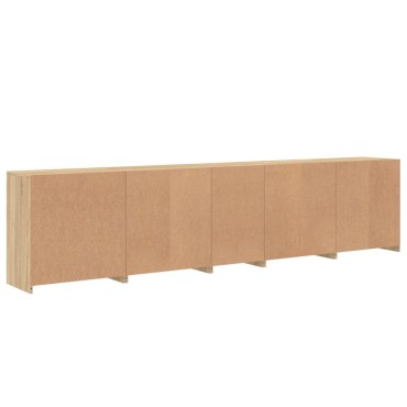 vidaXL Μπουφές με LED Sonoma Δρυς 283x37x67cm 1 τεμ.