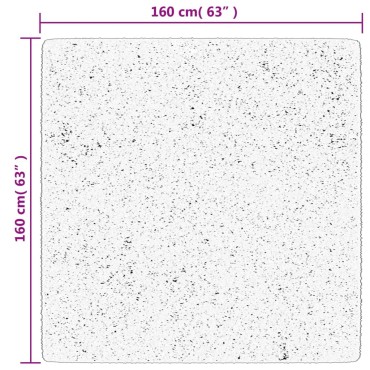 vidaXL Χαλί HUARTE με Κοντό Πέλος Μαλακό/ Πλενόμενο 160x160cm