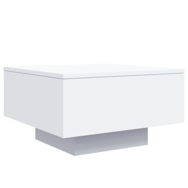 vidaXL Τραπεζάκι Σαλονιού Λευκό 55x55x31cm Επεξεργασμένο Ξύλο 1 τεμ.