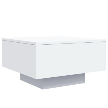 vidaXL Τραπεζάκι Σαλονιού Λευκό 55x55x31cm Επεξεργασμένο Ξύλο 1 τεμ.