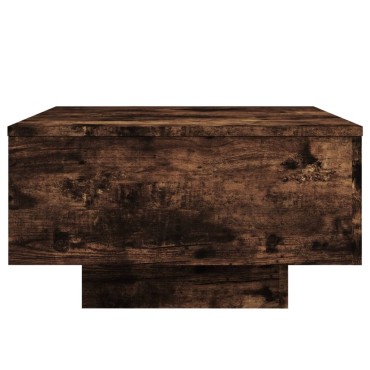 vidaXL Τραπεζάκι Σαλονιού Καπνιστή Δρυς 55x55x31cm Επεξεργασμ. Ξύλο 1 τεμ.