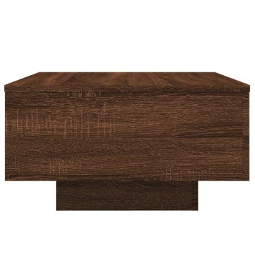 vidaXL Τραπεζάκι Σαλονιού Καφέ Δρυς 55x55x31cm Επεξεργασμ. Ξύλο 1 τεμ.