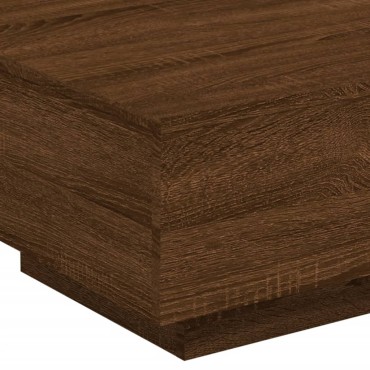 vidaXL Τραπεζάκι Σαλονιού Καφέ Δρυς 55x55x31cm Επεξεργασμ. Ξύλο 1 τεμ.