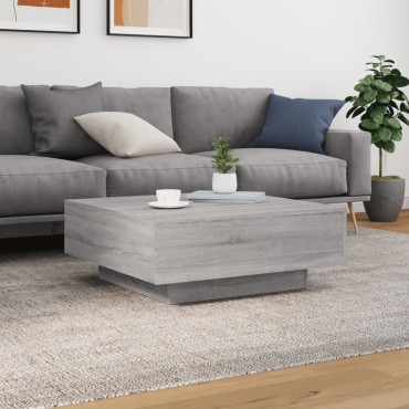 vidaXL Τραπεζάκι Σαλονιού Γκρι Sonoma 80x80x31cm Επεξεργασμένο Ξύλο 1 τεμ.