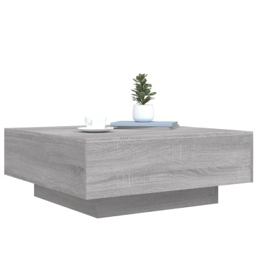 vidaXL Τραπεζάκι Σαλονιού Γκρι Sonoma 80x80x31cm Επεξεργασμένο Ξύλο 1 τεμ.