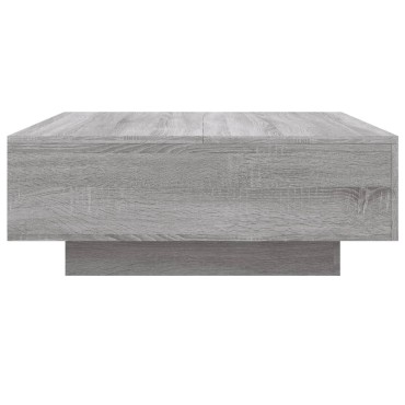 vidaXL Τραπεζάκι Σαλονιού Γκρι Sonoma 80x80x31cm Επεξεργασμένο Ξύλο 1 τεμ.