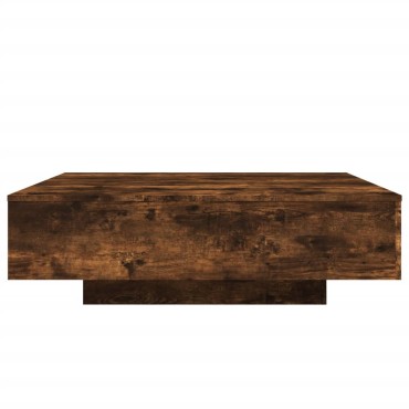 vidaXL Τραπεζάκι Σαλονιού Καπνιστή Δρυς 100x100x31cm Επεξεργ. Ξύλο 1 τεμ.