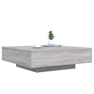 vidaXL Τραπεζάκι Σαλονιού Γκρι Sonoma 100x100x31cm Επεξεργ. Ξύλο 1 τεμ.