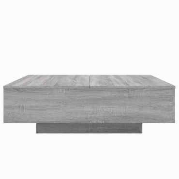 vidaXL Τραπεζάκι Σαλονιού Γκρι Sonoma 100x100x31cm Επεξεργ. Ξύλο 1 τεμ.