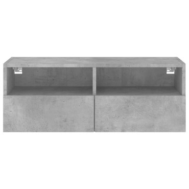vidaXL Έπιπλο Τοίχου Τηλεόρασης Γκρι Σκυρ. 80x30x30cm Επεξ. Ξύλο
