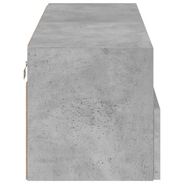 vidaXL Έπιπλο Τοίχου Τηλεόρασης Γκρι Σκυρ. 100x30x30cm Επεξ. Ξύλο