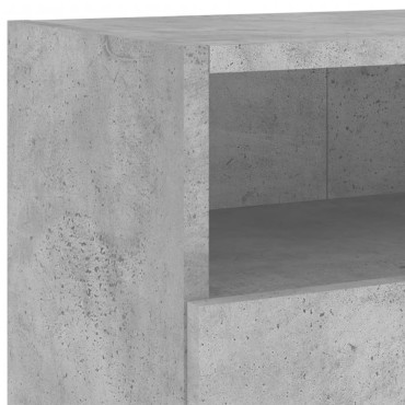 vidaXL Έπιπλο Τοίχου Τηλεόρασης Γκρι Σκυρ. 100x30x30cm Επεξ. Ξύλο