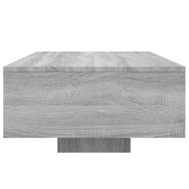 vidaXL Τραπεζάκι Σαλονιού με Φώτα LED Γκρι Sonoma 85x55x31cm 1 τεμ.