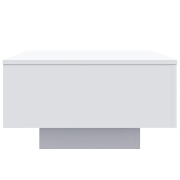 vidaXL Τραπεζάκι Σαλονιού με Φώτα LED Λευκό 55x55x31cm 1 τεμ.