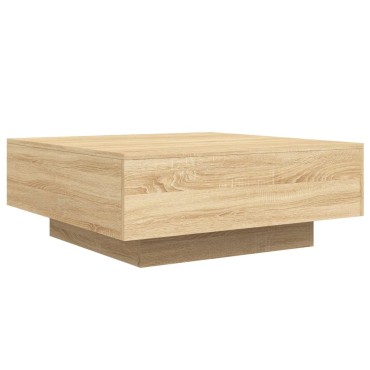 vidaXL Τραπεζάκι Σαλονιού Sonoma Δρυς 80x80x31cm από Επεξ. Ξύλο 1 τεμ.