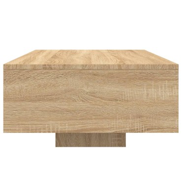vidaXL Τραπεζάκι Σαλονιού με Φώτα LED Sonoma Δρυς 85x55x31cm 1 τεμ.
