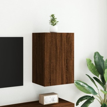 vidaXL Έπιπλο Τοίχου Τηλεόρασης Καφέ Δρυς 40,5x30x60cm Επεξ. Ξύλο