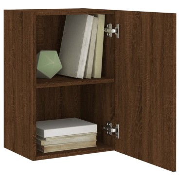 vidaXL Έπιπλο Τοίχου Τηλεόρασης Καφέ Δρυς 40,5x30x60cm Επεξ. Ξύλο