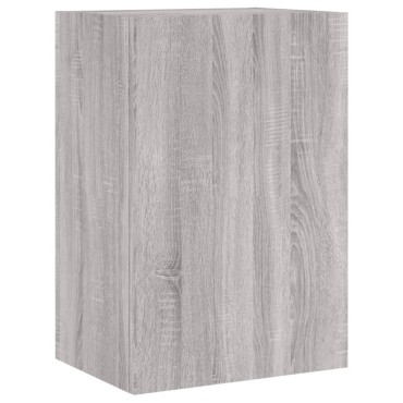 vidaXL Έπιπλο Τοίχου Τηλεόρασης Γκρι Sonoma 40,5x30x60cm Επεξ. Ξύλο