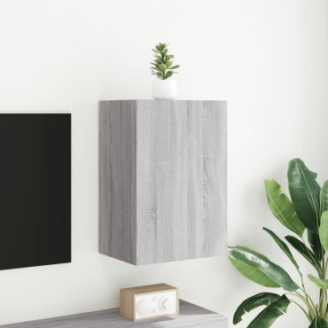 vidaXL Έπιπλο Τοίχου Τηλεόρασης Γκρι Sonoma 40,5x30x60cm Επεξ. Ξύλο