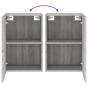 vidaXL Έπιπλο Τοίχου Τηλεόρασης Γκρι Sonoma 40,5x30x60cm Επεξ. Ξύλο