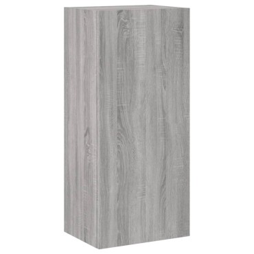 vidaXL Έπιπλο Τοίχου Τηλεόρασης Γκρι Sonoma 40,5x30x90cm Επεξ. Ξύλο