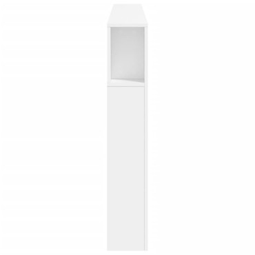 vidaXL Κεφαλάρι Κρεβατιού με LED Λευκό 200x18,5x103,5cm Επεξεργ. Ξύλο 1 τεμ.