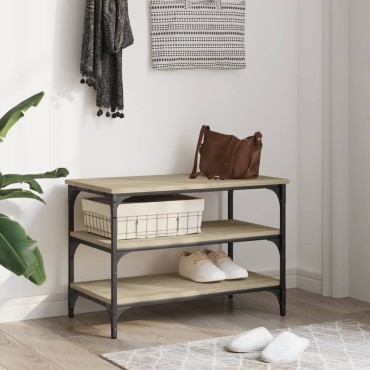 vidaXL Παπουτσοθήκη Sonoma Δρυς 70x38,5x49cm από Επεξεργασμένο Ξύλο 1 τεμ.