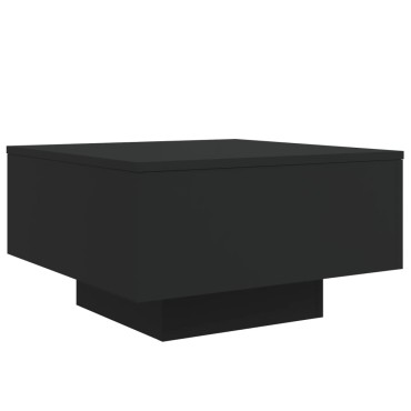 vidaXL Τραπεζάκι Σαλονιού Μαύρο 55x55x31cm από Επεξεργασμένο Ξύλο 1 τεμ.