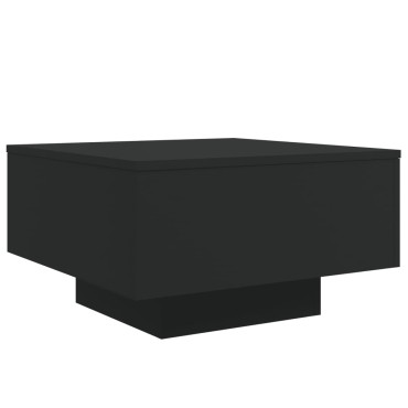 vidaXL Τραπεζάκι Σαλονιού Μαύρο 55x55x31cm από Επεξεργασμένο Ξύλο 1 τεμ.