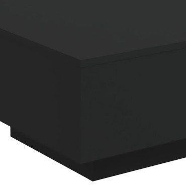 vidaXL Τραπεζάκι Σαλονιού Μαύρο 55x55x31cm από Επεξεργασμένο Ξύλο 1 τεμ.