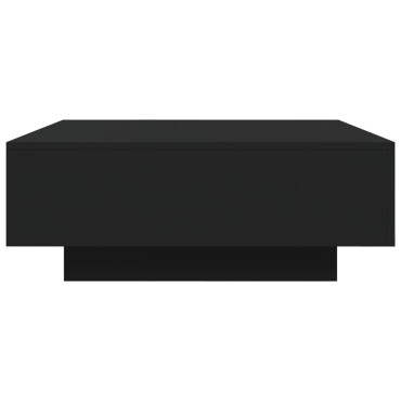 vidaXL Τραπεζάκι Σαλονιού Μαύρο 80x80x31cm Επεξεργασμένο Ξύλο 1 τεμ.