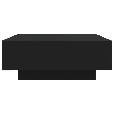 vidaXL Τραπεζάκι Σαλονιού Μαύρο 80x80x31cm Επεξεργασμένο Ξύλο 1 τεμ.