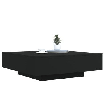 vidaXL Τραπεζάκι Σαλονιού Μαύρο 100x100x31cm από Επεξεργασμένο Ξύλο 1 τεμ.
