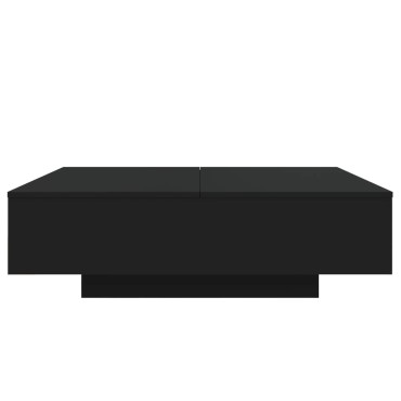 vidaXL Τραπεζάκι Σαλονιού Μαύρο 100x100x31cm από Επεξεργασμένο Ξύλο 1 τεμ.