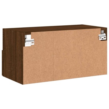 vidaXL Ντουλάπι Τοίχου Τηλεόρασης Καφέ Δρυς 60x30x30cm Επεξ. Ξύλο
