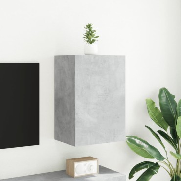 vidaXL Έπιπλο Τοίχου Τηλεόρασης Γκρι Σκυρ. 40,5x30x60cm Επεξ. Ξύλο