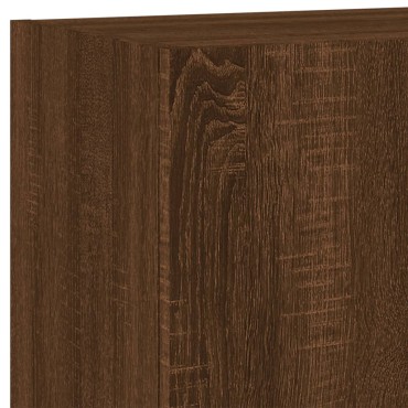 vidaXL Έπιπλα Τοίχου Τηλ. 2 τεμ. Καφέ Δρυς 40,5x30x60cm Επεξ. Ξύλο