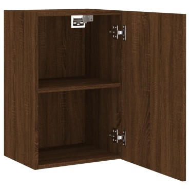 vidaXL Έπιπλα Τοίχου Τηλ. 2 τεμ. Καφέ Δρυς 40,5x30x60cm Επεξ. Ξύλο