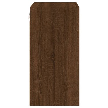 vidaXL Έπιπλα Τοίχου Τηλ. 2 τεμ. Καφέ Δρυς 40,5x30x60cm Επεξ. Ξύλο