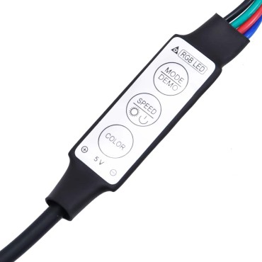 vidaXL Κεφαλάρι Κρεβατιού με LED Γκρι Sonoma 200x18,5x103,5 εκ 1 τεμ.