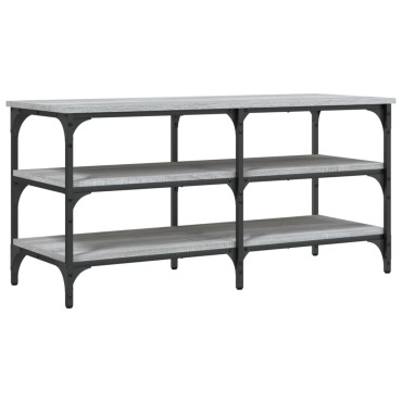 vidaXL Παπουτσοθήκη Γκρι Sonoma 100x38,5x49cm από Επεξεργασμένο Ξύλο 1 τεμ.