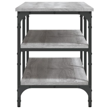 vidaXL Παπουτσοθήκη Γκρι Sonoma 100x38,5x49cm από Επεξεργασμένο Ξύλο 1 τεμ.