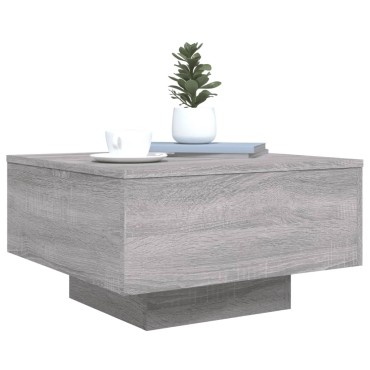 vidaXL Τραπεζάκι Σαλονιού Γκρι Sonoma 55x55x31cm Επεξεργασμένο Ξύλο 1 τεμ.