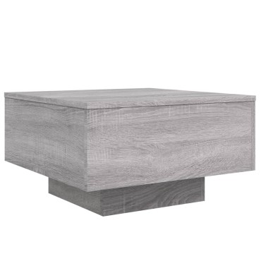 vidaXL Τραπεζάκι Σαλονιού Γκρι Sonoma 55x55x31cm Επεξεργασμένο Ξύλο 1 τεμ.