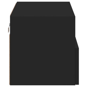 vidaXL Ντουλάπι Τοίχου Τηλεόρασης Μαύρο 60x30x30cm από Επεξ. Ξύλο