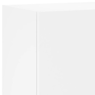 vidaXL Έπιπλο Τοίχου Τηλεόρασης Λευκό 40,5x30x90cm από Επεξ. Ξύλο