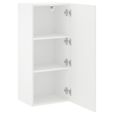 vidaXL Έπιπλο Τοίχου Τηλεόρασης Λευκό 40,5x30x90cm από Επεξ. Ξύλο